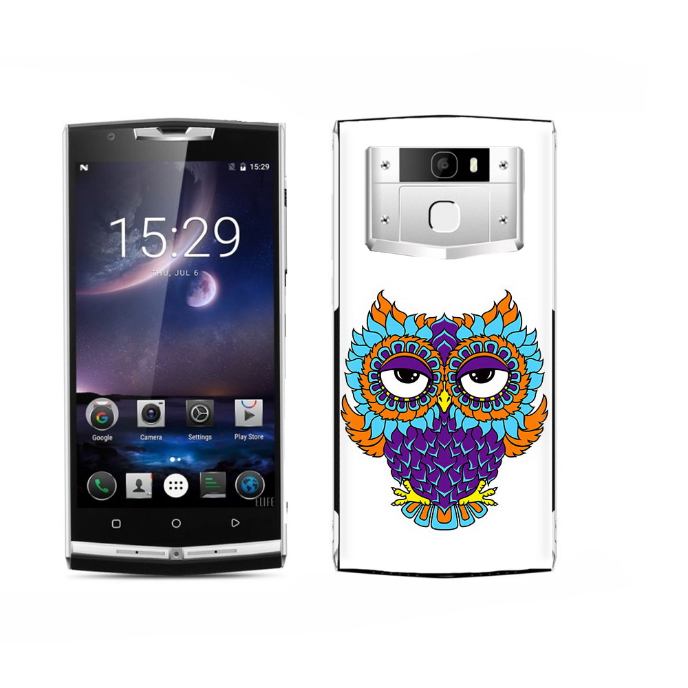 

Чехол MyPads Tocco для Oukitel K15 Plus Цветная сова, Прозрачный, Tocco