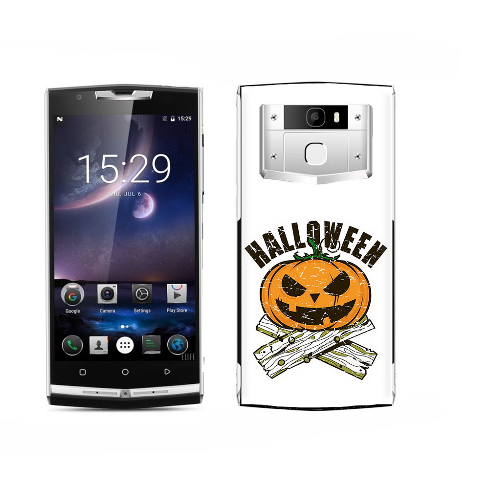 

Чехол MyPads Tocco для Oukitel K15 Plus Хэллоуин доски тыква, Прозрачный, Tocco