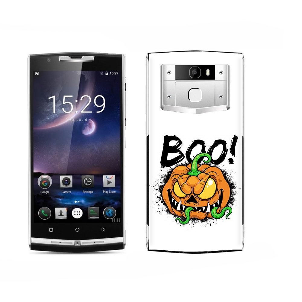 

Чехол MyPads Tocco для Oukitel K15 Plus Хэллоуин бу, Прозрачный, Tocco