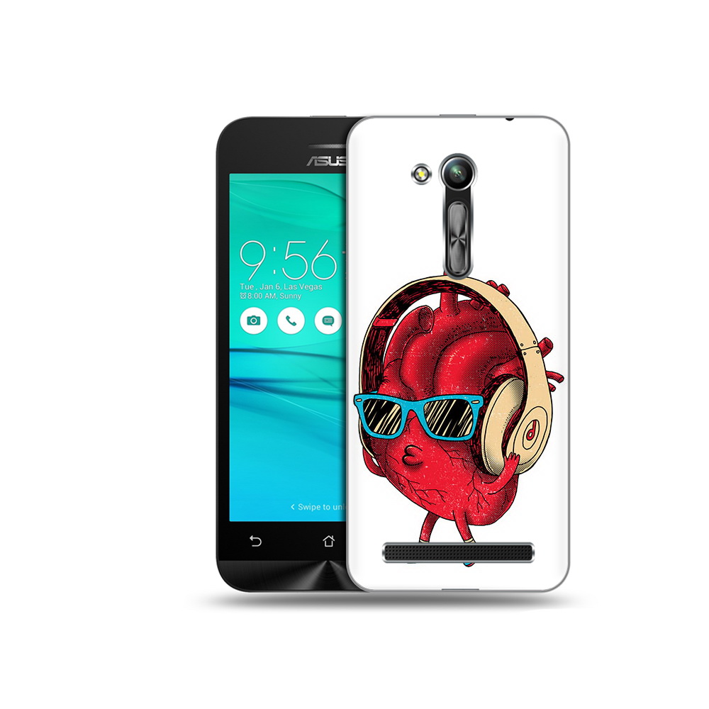 Чехол MyPads Tocco для Asus ZenFone Go (ZB452KG) слушай сердце