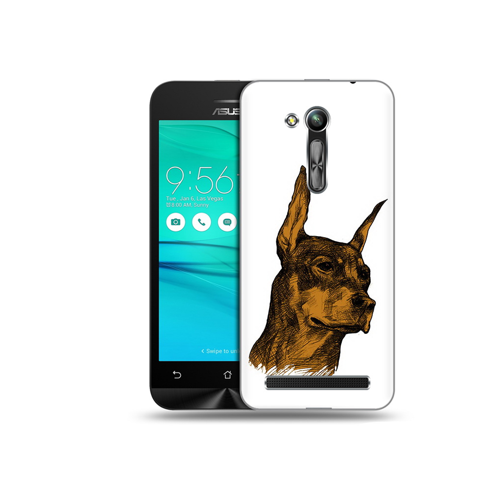 

Чехол MyPads Tocco для Asus ZenFone Go (ZB452KG) скетч доберман, Прозрачный, Tocco