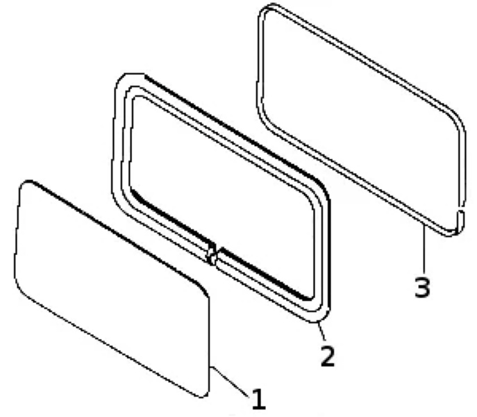

Замок уплотнителя окна задка KAMAZ