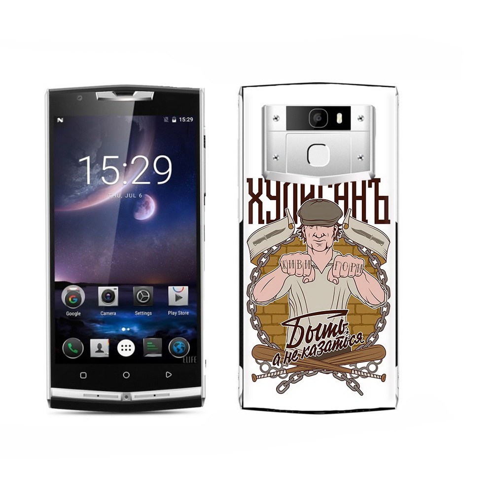 

Чехол MyPads Tocco для Oukitel K15 Plus Хулиган, Прозрачный, Tocco