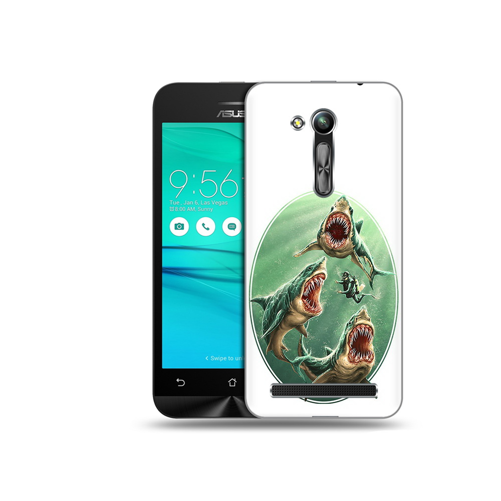 

Чехол MyPads Tocco для Asus ZenFone Go (ZB452KG) синяя бездна, Прозрачный, Tocco