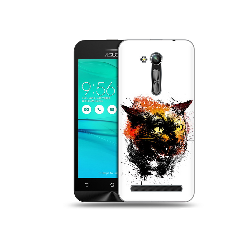 

Чехол MyPads Tocco для Asus ZenFone Go (ZB452KG) сиамский кот, Прозрачный, Tocco