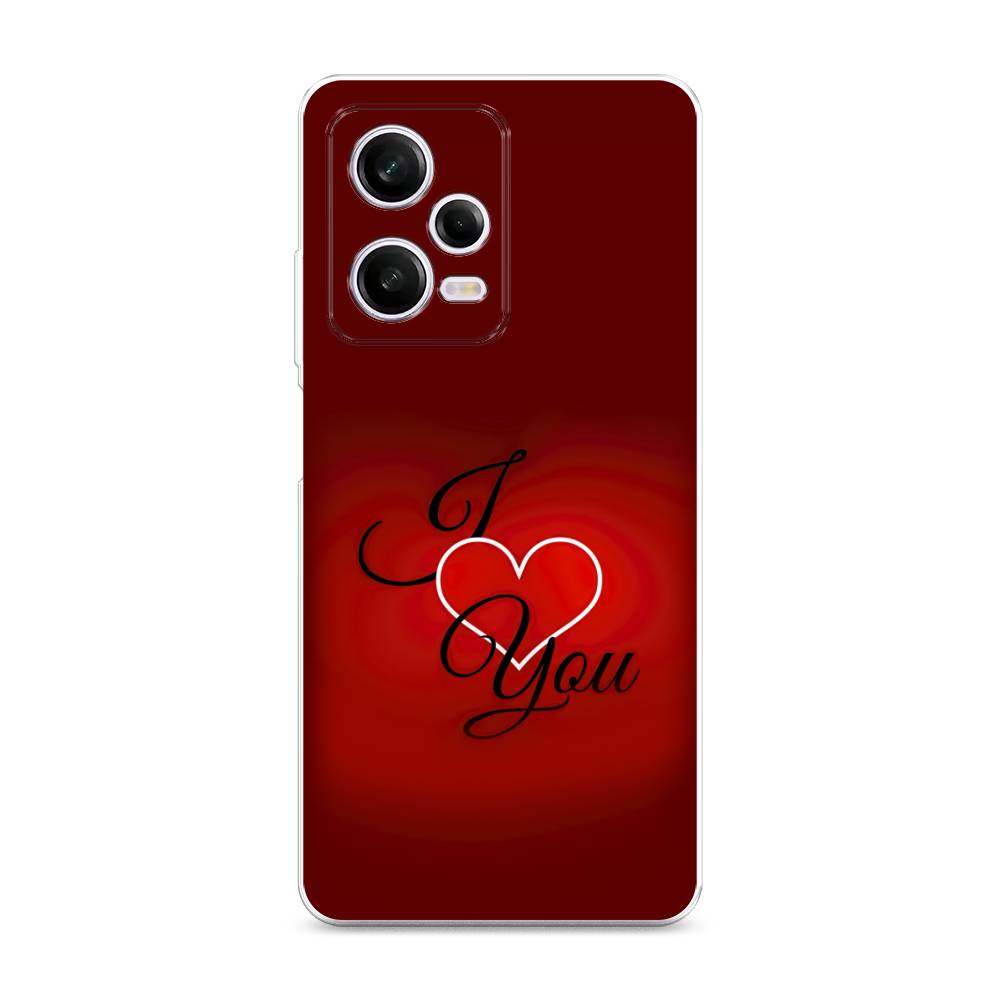 фото Чехол awog для xiaomi redmi note 12 pro "i love you 3"