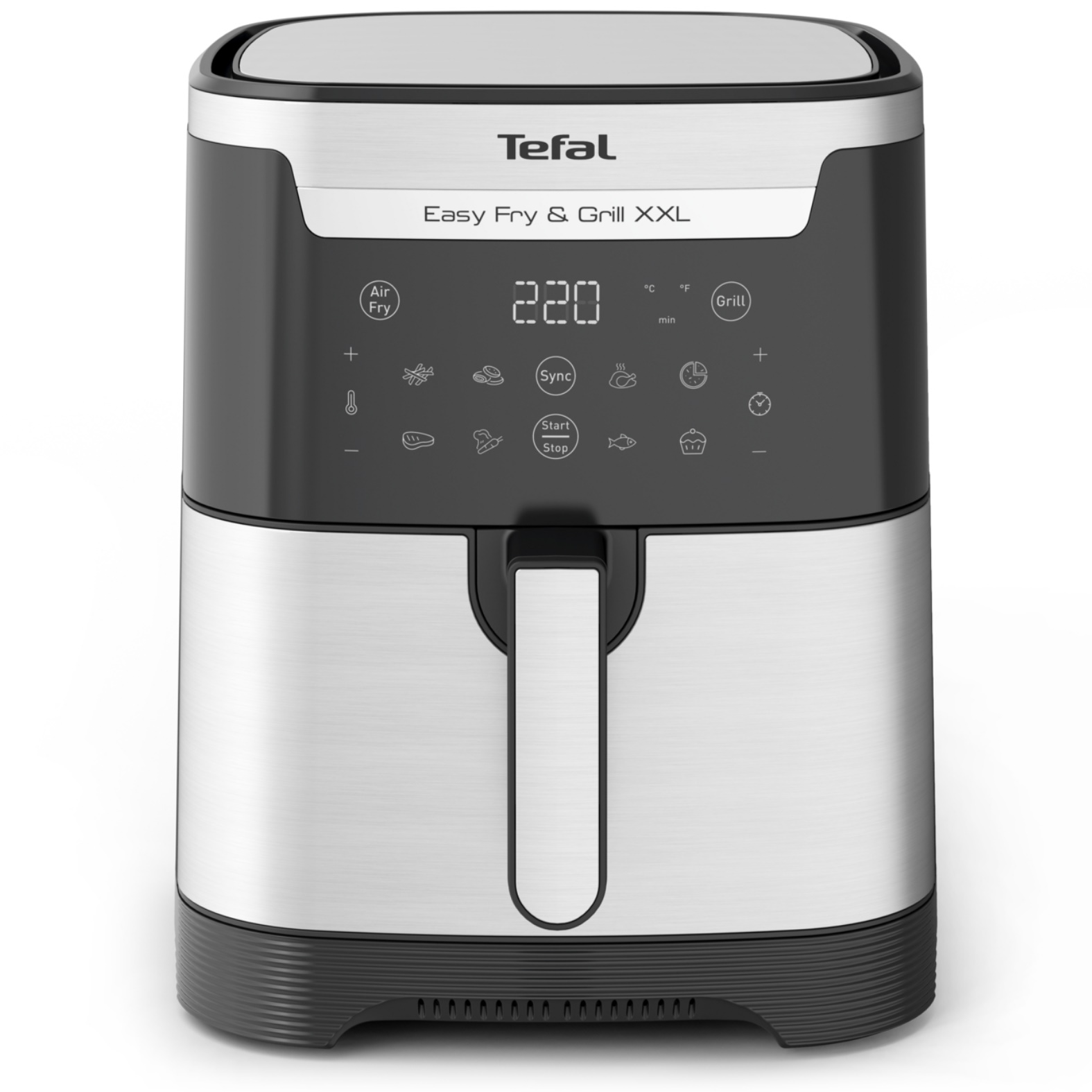 Аэрогриль Tefal EY801D15 серебристый, черный