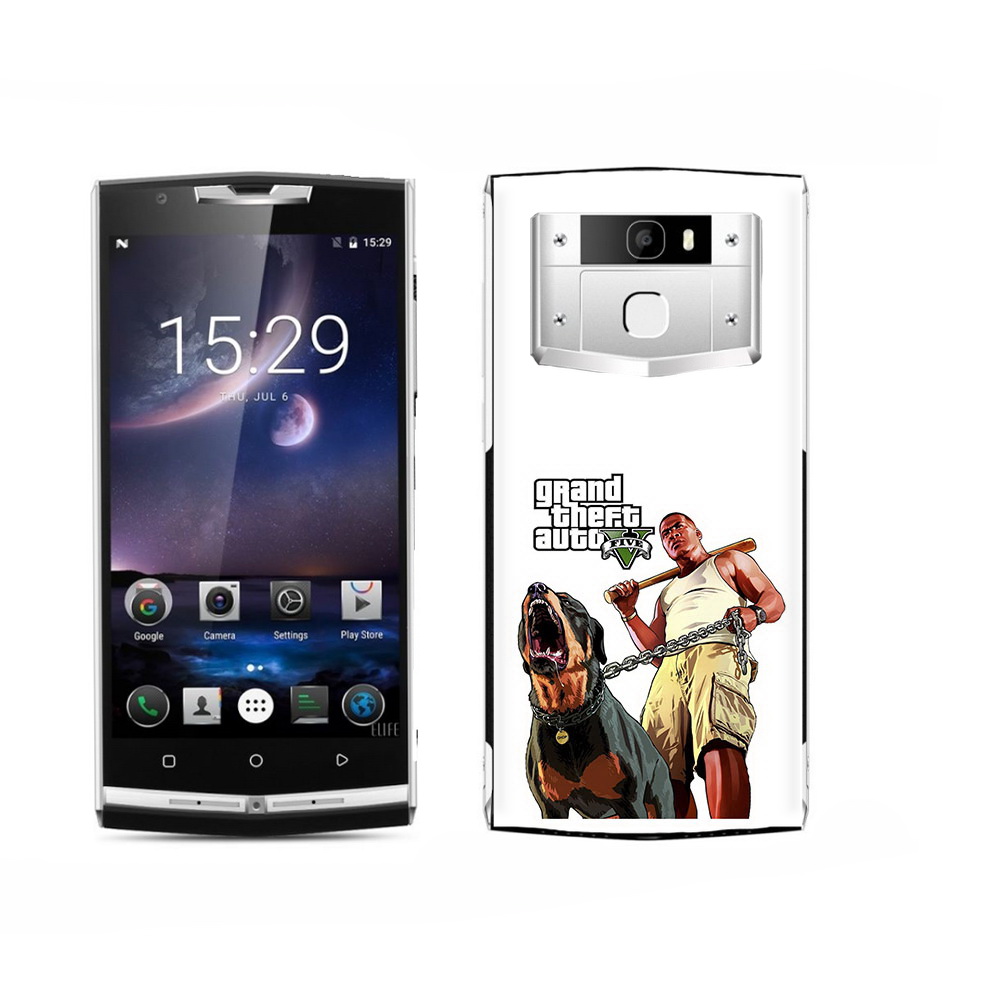 

Чехол MyPads Tocco для Oukitel K15 Plus GTA грозная собака, Прозрачный, Tocco