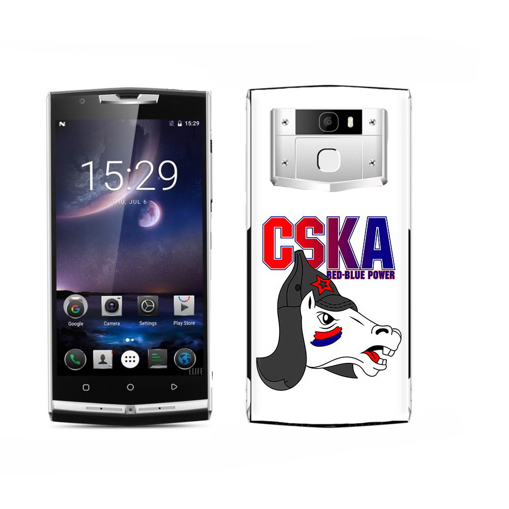 

Чехол MyPads Tocco для Oukitel K15 Plus ФК ЦСК лошадка россия, Прозрачный, Tocco