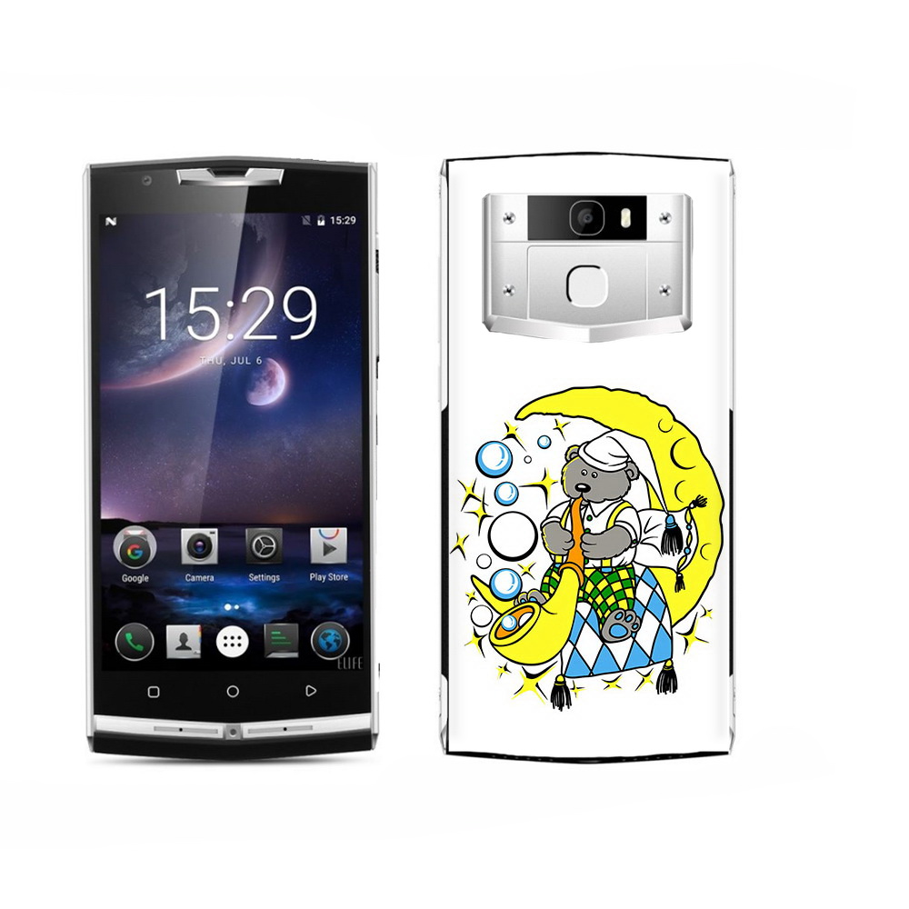 

Чехол MyPads Tocco для Oukitel K15 Plus Сырная луна, Прозрачный, Tocco
