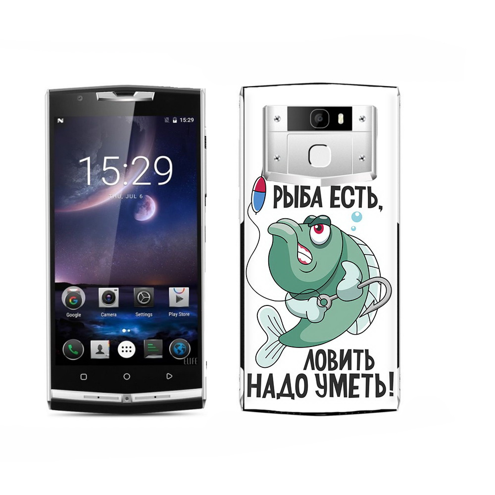 

Чехол MyPads Tocco для Oukitel K15 Plus Рыба есть ,ловить надо уметь, Прозрачный, Tocco