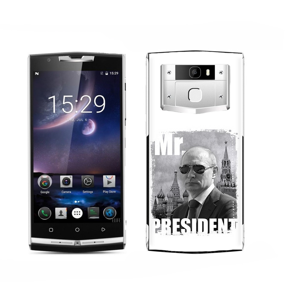 

Чехол MyPads Tocco для Oukitel K15 Plus Путин, Прозрачный, Tocco