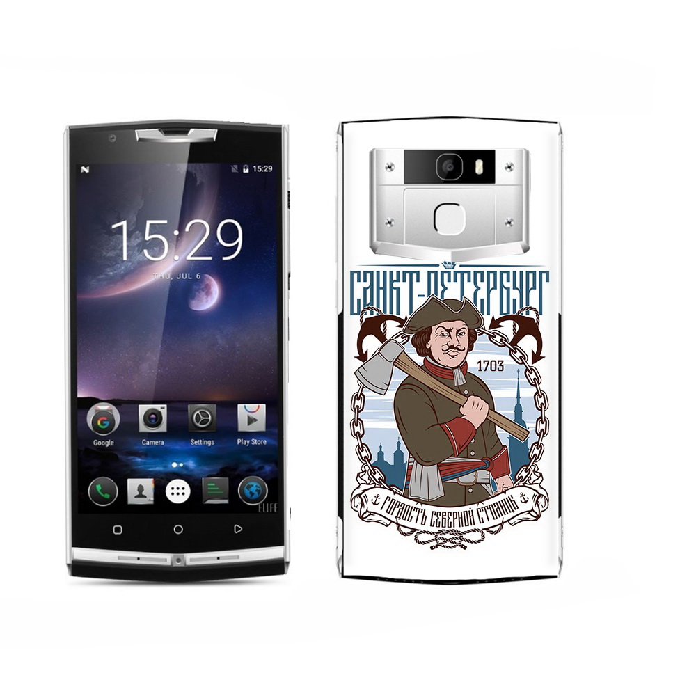 

Чехол MyPads Tocco для Oukitel K15 Plus Петр первый, Прозрачный, Tocco