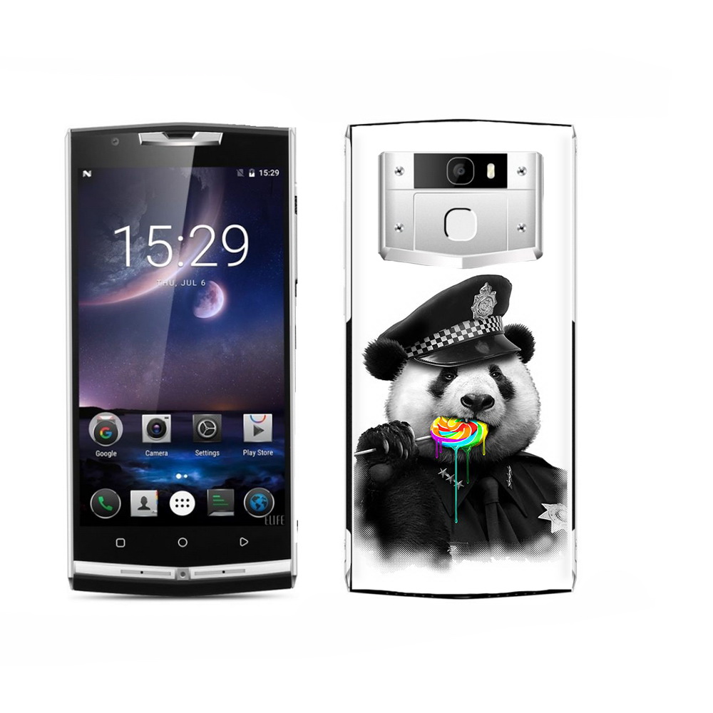 

Чехол MyPads Tocco для Oukitel K15 Plus Панда полиция, Прозрачный, Tocco