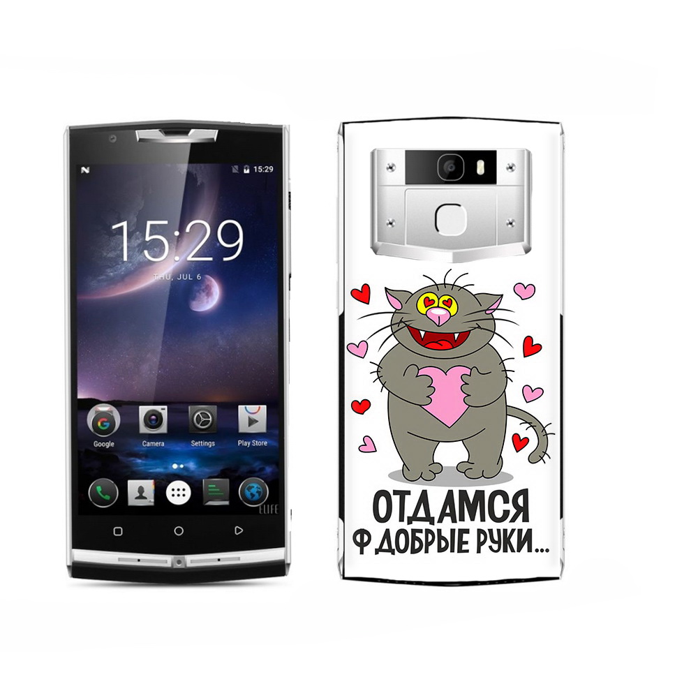 

Чехол MyPads Tocco для Oukitel K15 Plus Отдамся в добрые руки, Прозрачный, Tocco