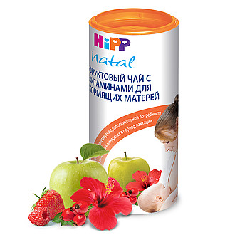 

Фруктовый чай Hipp с витаминами для кормящих матерей 200 г
