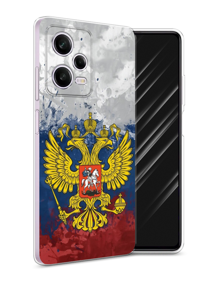 

Чехол Awog на Xiaomi Redmi Note 12 Pro "РФ", Белый;синий;красный, 317050-5