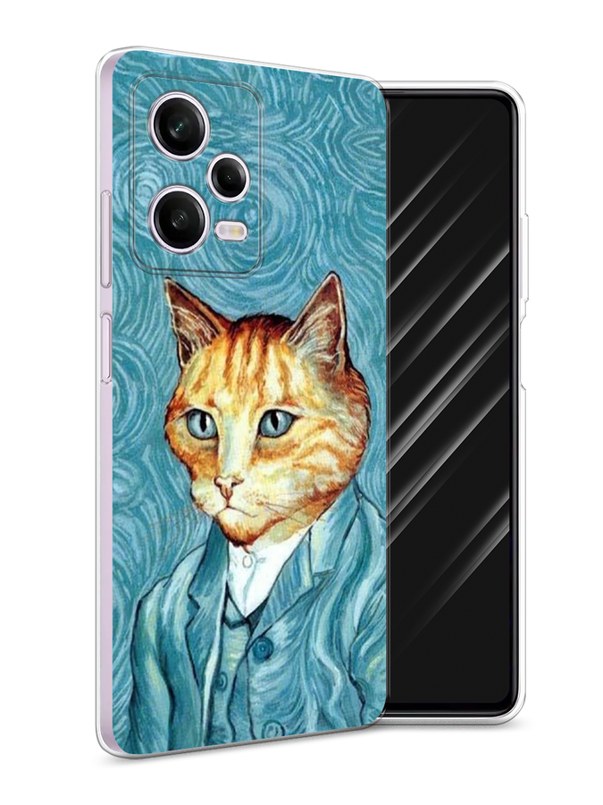 

Чехол Awog на Xiaomi Redmi Note 12 Pro "Кот Ван Гог", Голубой;коричневый, 317050-2