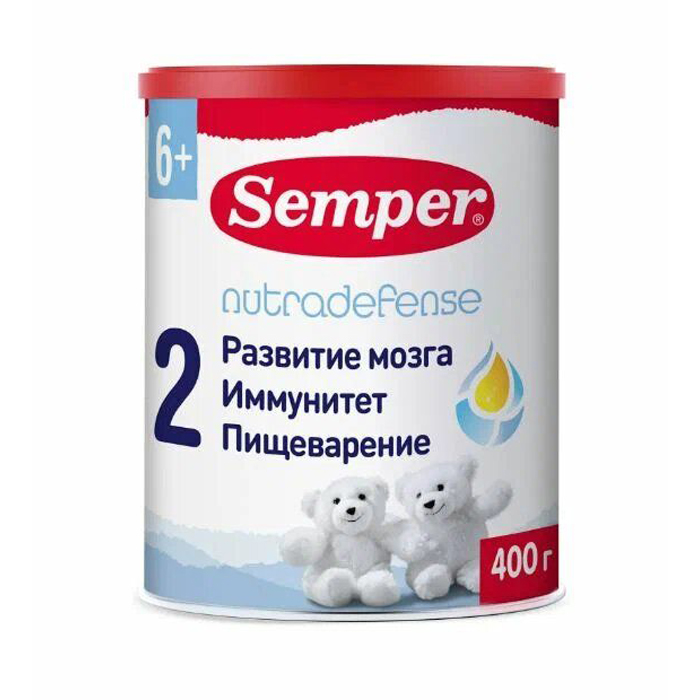 фото Молочная смесь semper baby nutradefense от 6 до 12 мес. 400 г