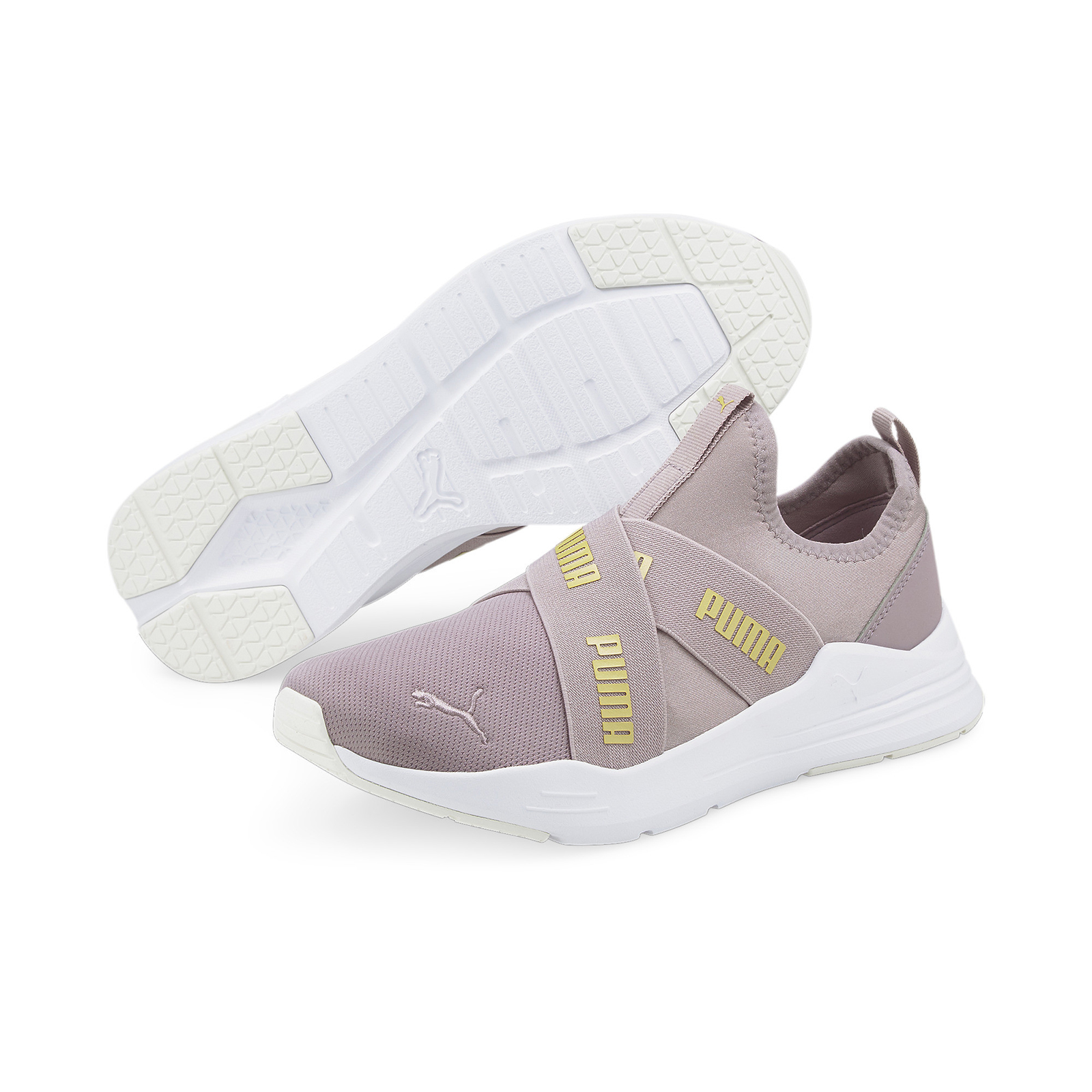 фото Кроссовки женские puma wired run slipon wmns фиолетовые 7.5 uk