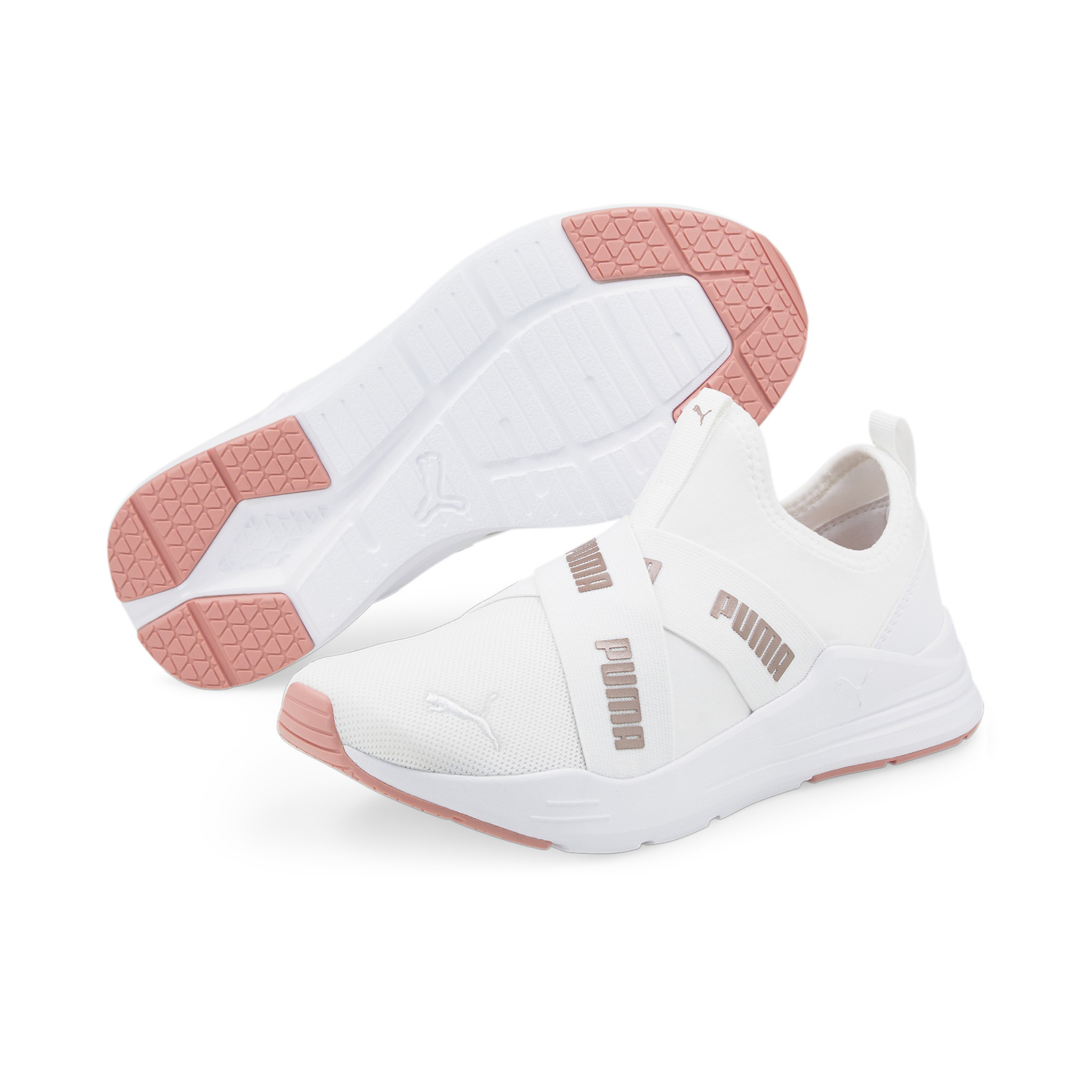 фото Кроссовки женские puma wired run slipon wmns белые 7.5 uk