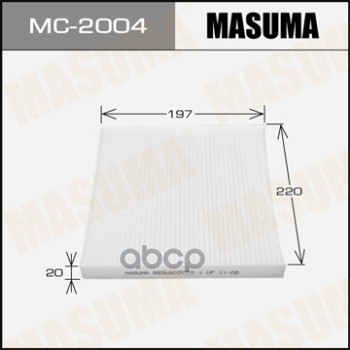 

Фильтр Салона Toyota Corolla (E120) 01-07, Avensis (T250) 03-08 Masuma Masuma MC2004