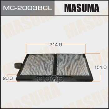 

Фильтр Салона Masuma Mc-2003bcl Masuma арт. MC-2003BCL