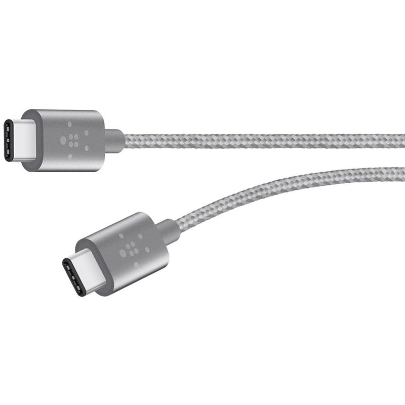 фото Кабель belkin mixit metallic usb type-c to usb type-c 1.8m gray