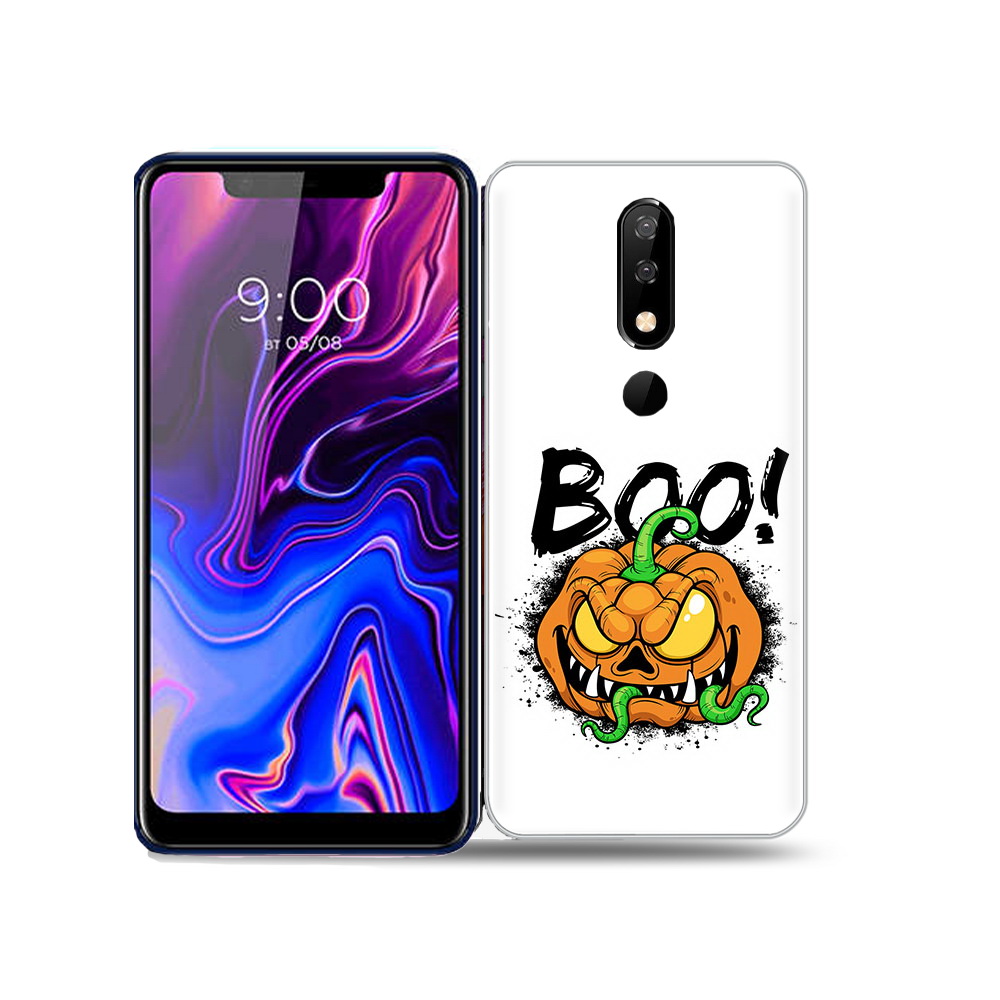 

Чехол MyPads Tocco для BQ 5732L Хэллоуин бу, Прозрачный, Tocco