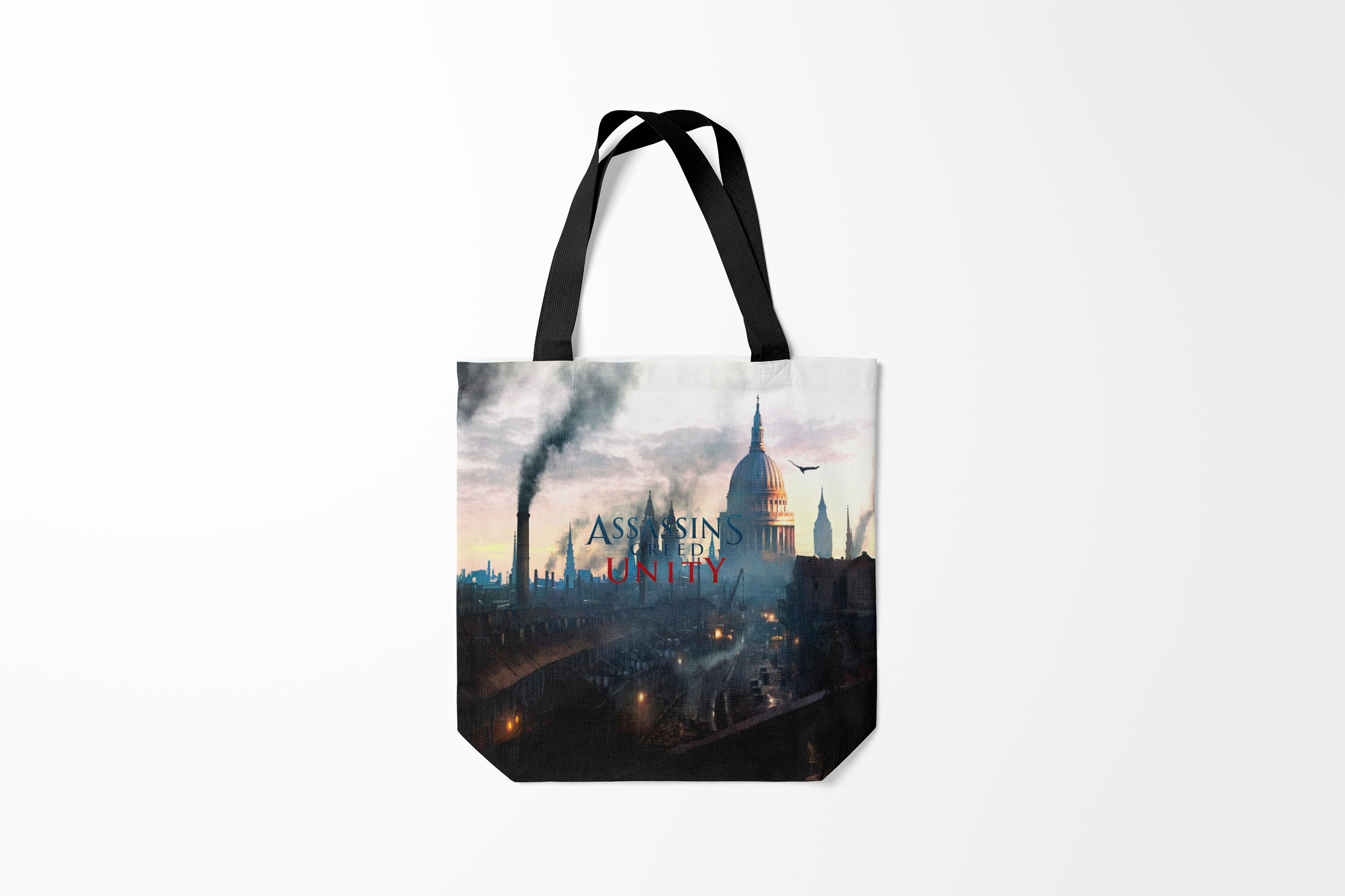

Сумка шoппер унисекс Burnettie ASSASSINS CREED Assassins Unity, голубой, ASSASSINS CREED Assassins Unity