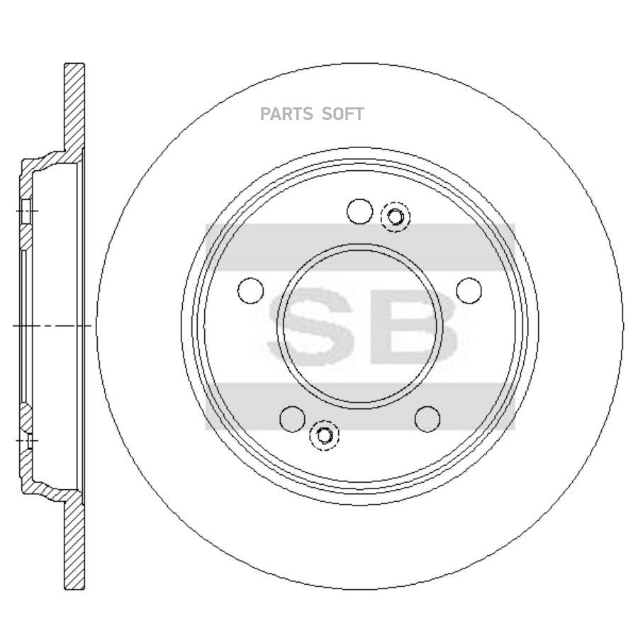 

Диск Тормозной Sd2084 (58411-G2300)