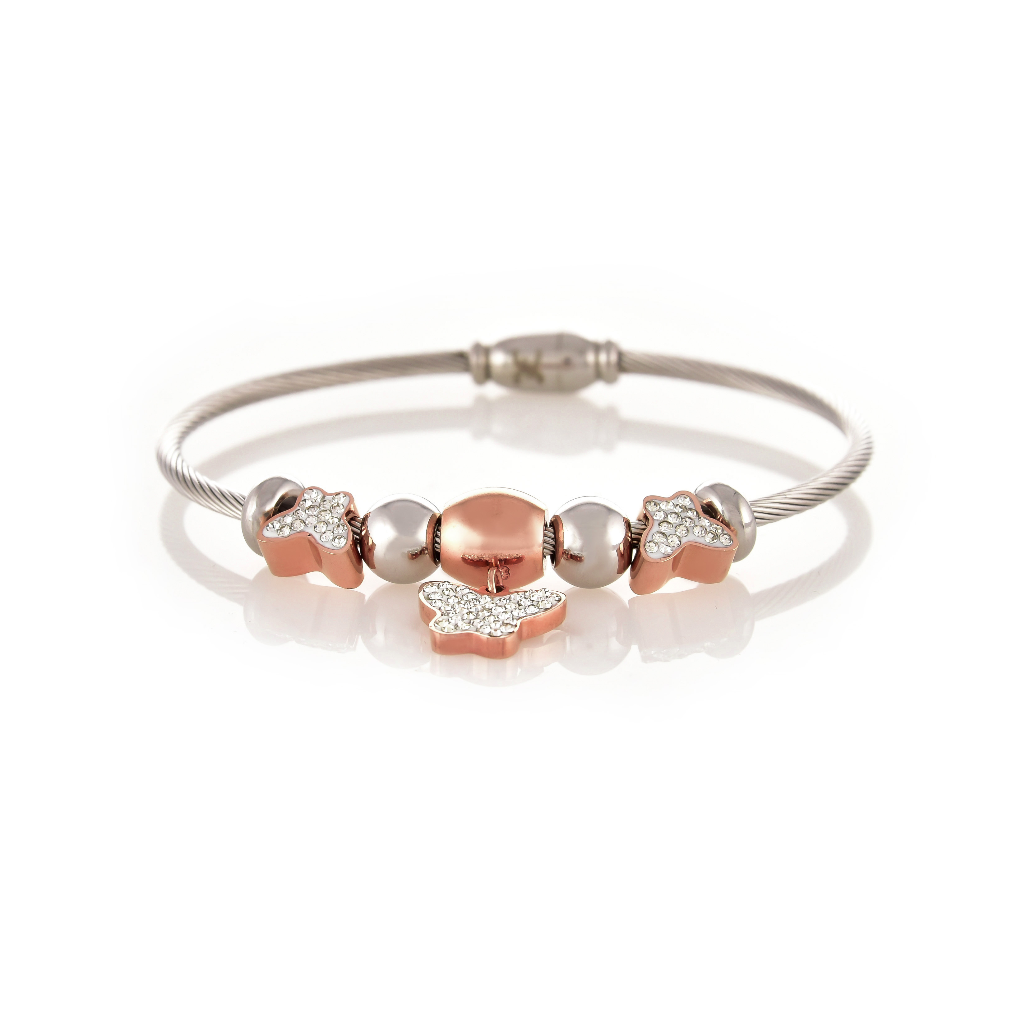 Браслет из стали р.19 Daniel Klein DKJ.3.2109-2, стразы