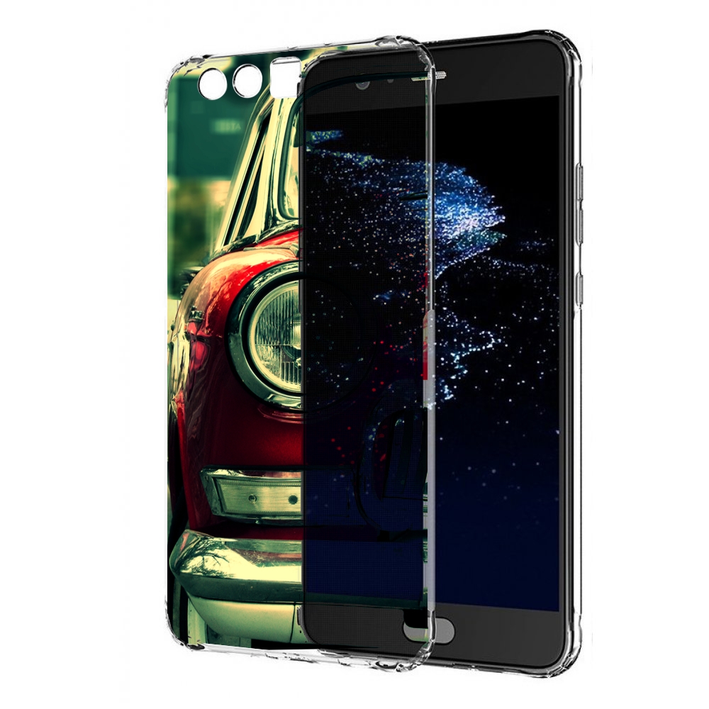 

Чехол бампер MyPads Винтажная-машина мужской для Huawei P10 Plus, Прозрачный, Tocco