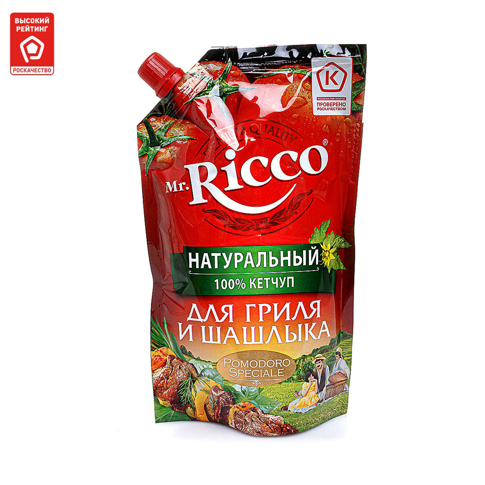 Кетчуп Mr.Ricco organic для гриля и шашлыка 350 г