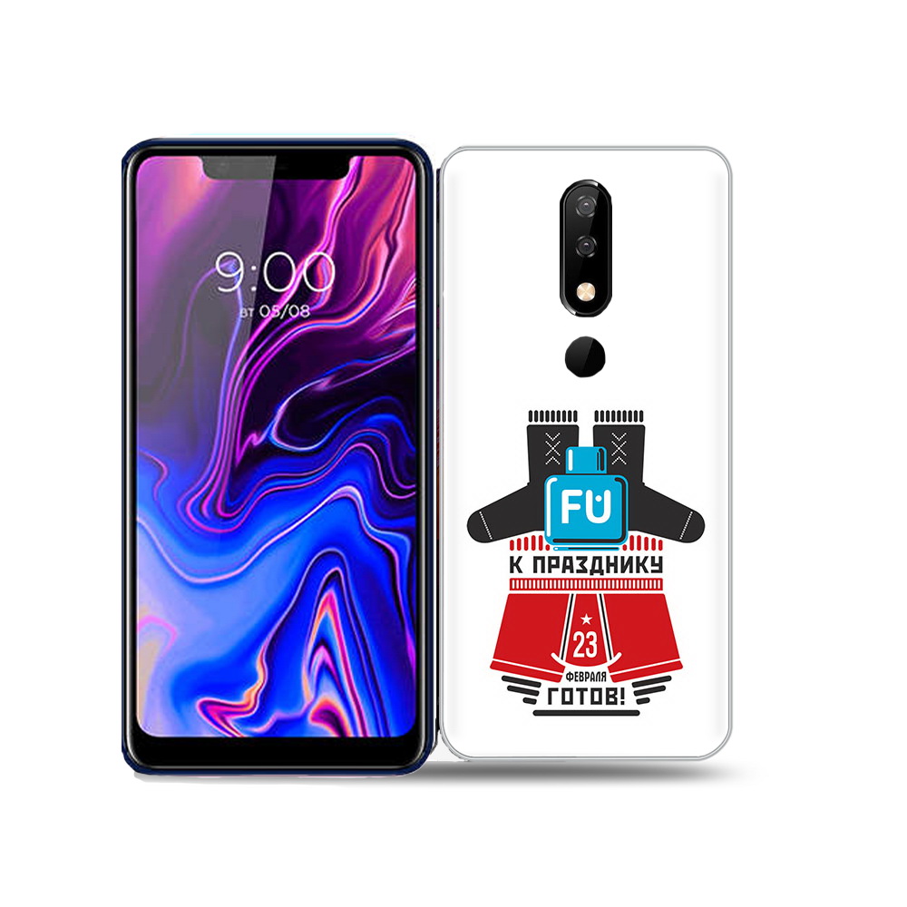 

Чехол MyPads Tocco для BQ 5732L 23 февраля подарки к празднику, Прозрачный, Tocco