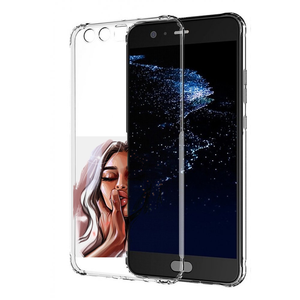

Чехол бампер MyPads Большие-губы женский для Huawei P10 Plus про, Прозрачный, Tocco