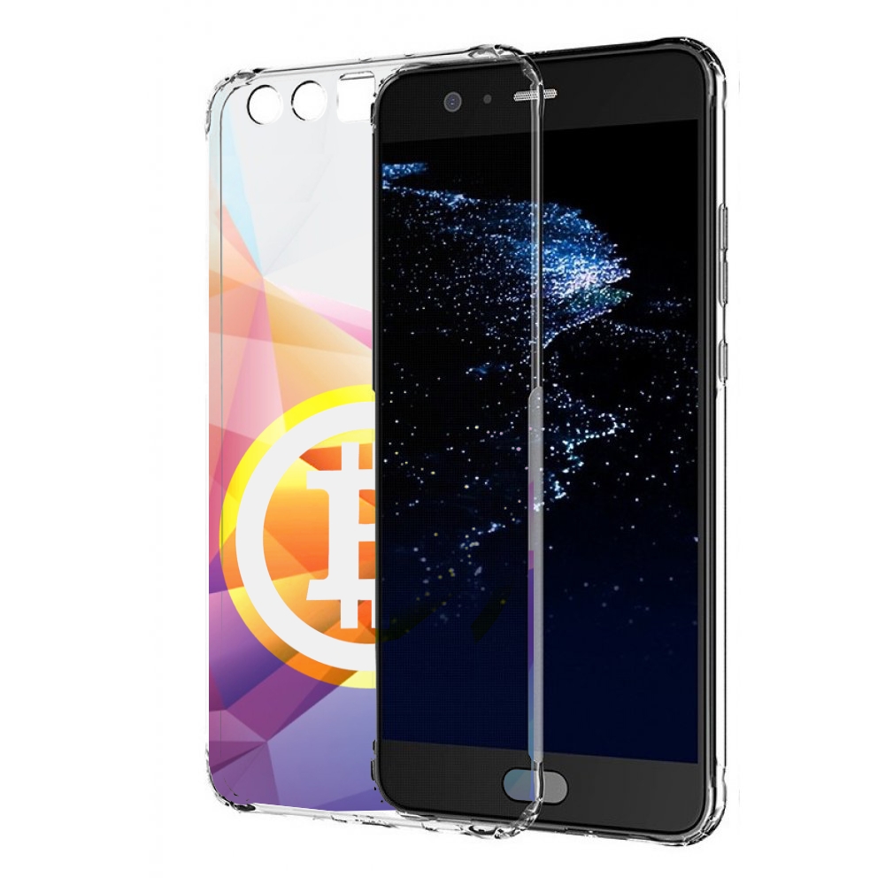 

Чехол бампер MyPads Биткоин для Huawei P10 Plus противоударный, Прозрачный, Tocco