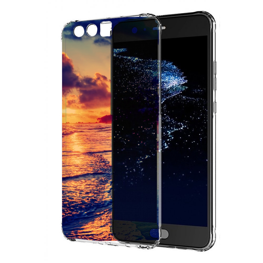 Чехол бампер MyPads Берег для Huawei P10 Plus противоударный