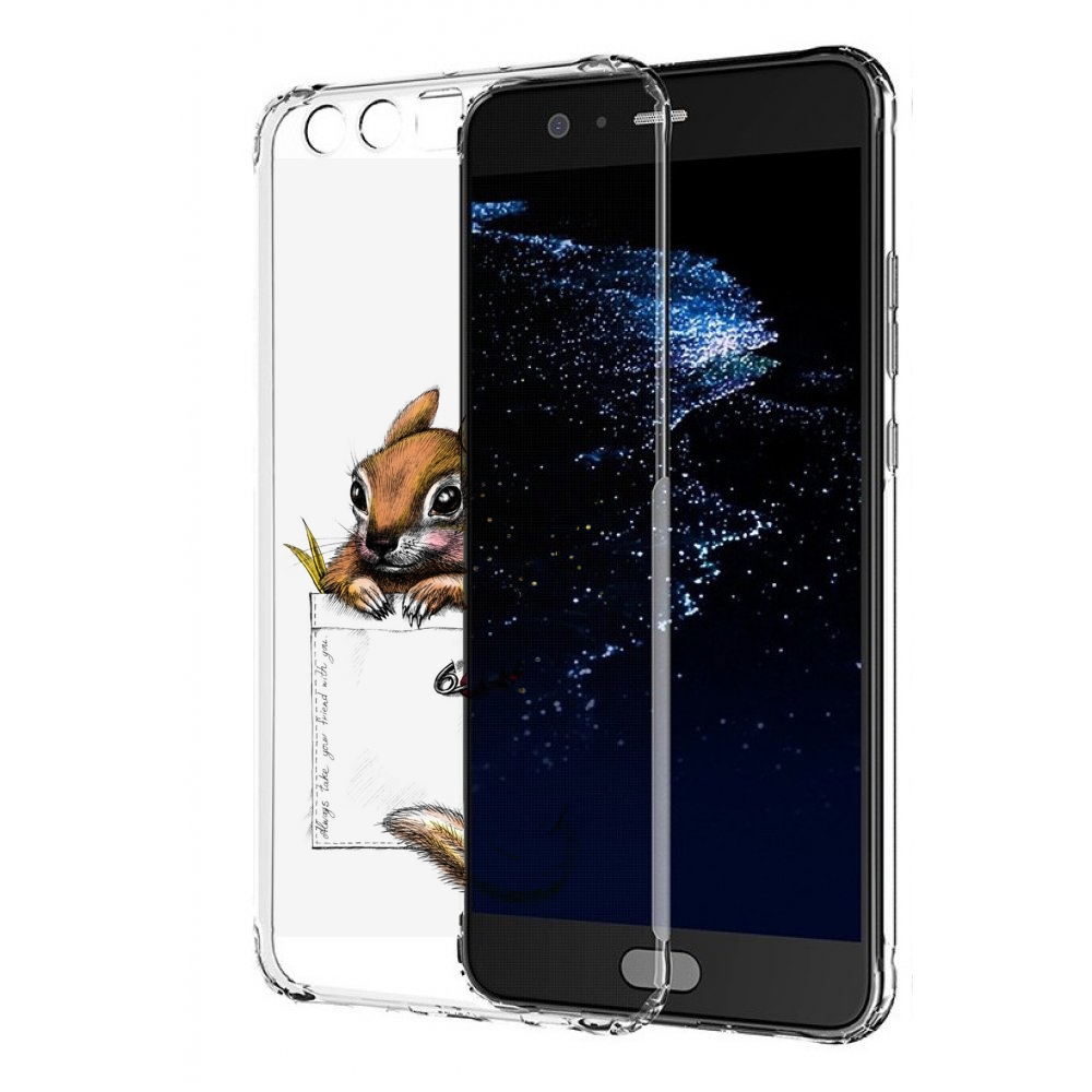 

Чехол бампер MyPads Белочка для Huawei P10 Plus противоударный, Прозрачный, Tocco