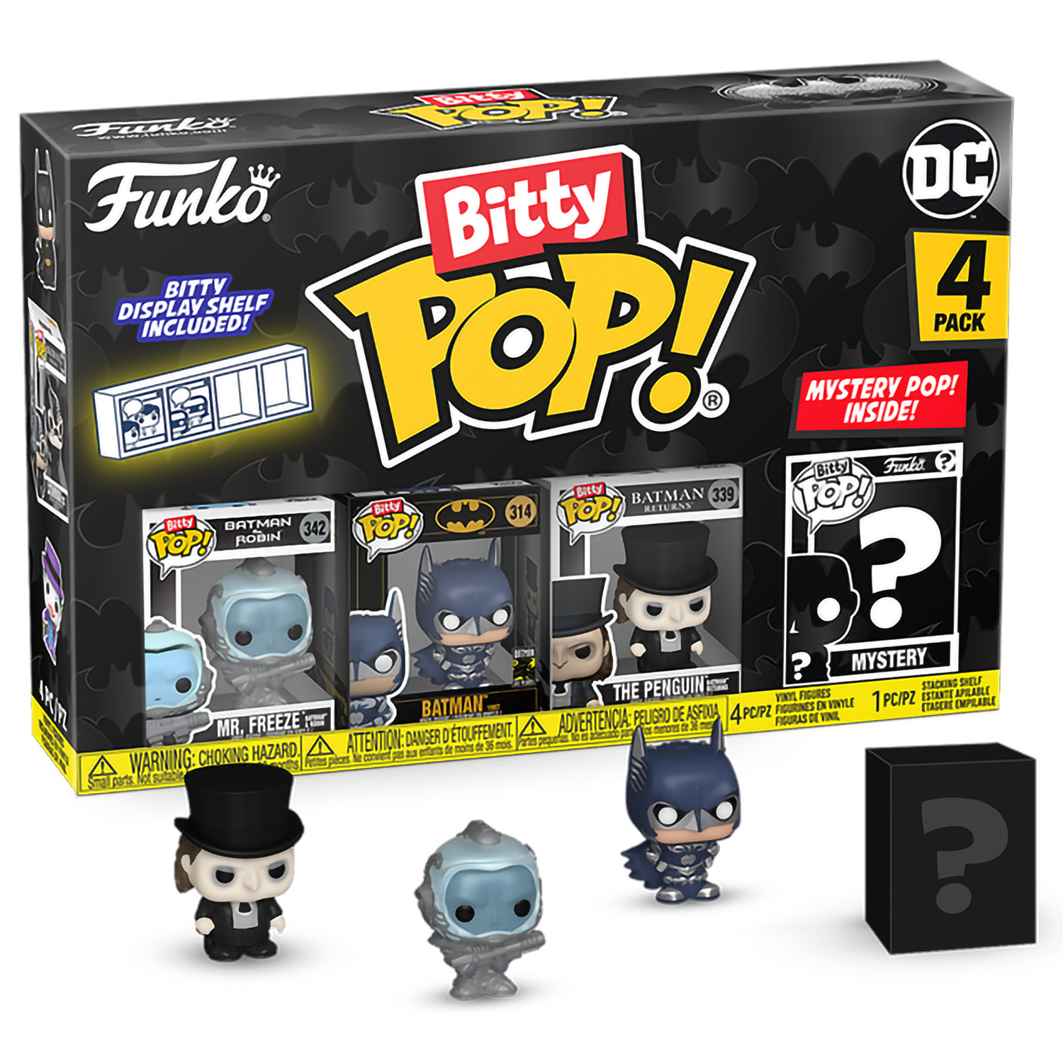 

Фигурка Funko Bitty POP! Batman 85th Mr. Freeze+Batman+Penguin+Mystery 81129, 81129