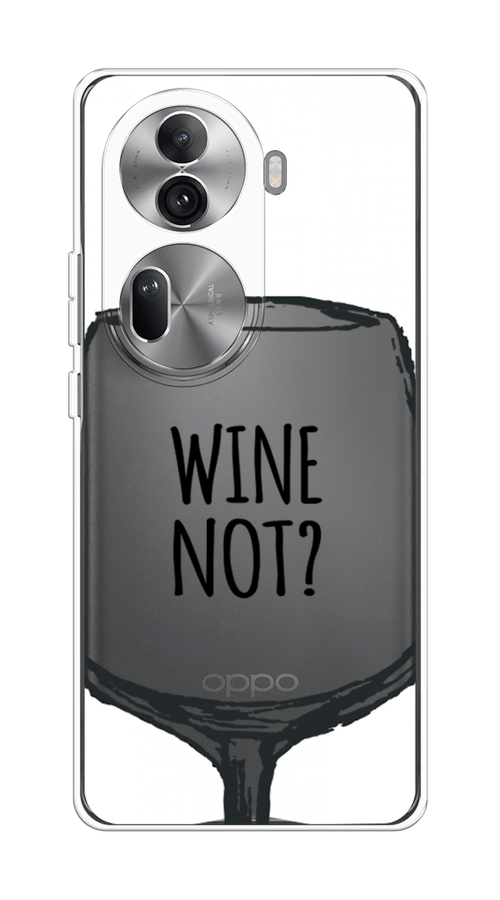 

Чехол на Oppo Reno 11 Pro (Global) "Wine not white", Белый, 2515950-1