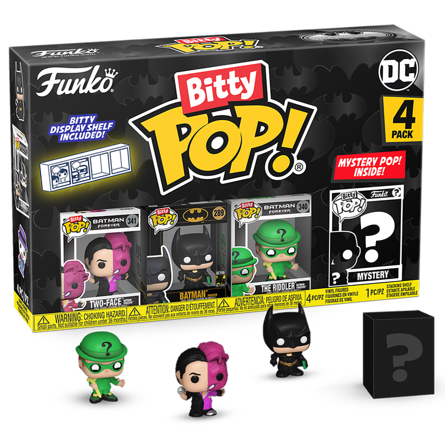 

Фигурка Funko Bitty POP! Batman 85th Two-Face+Batman+Riddler+Mystery 81130, 81130