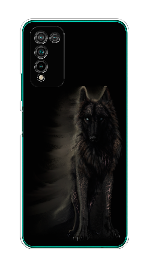 

Чехол на Honor 10X Lite "Туманный волк", Черный, 6104650-1