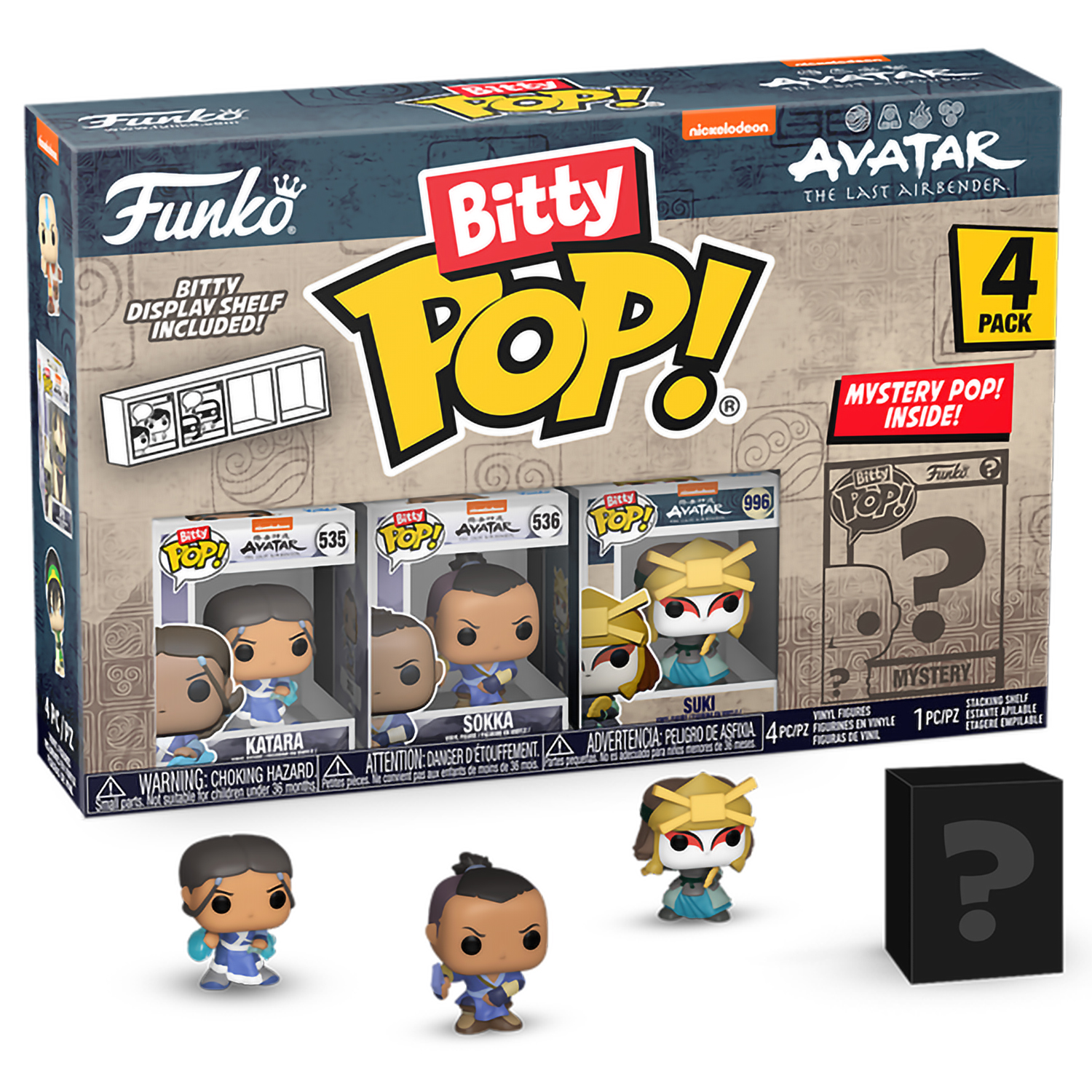 

Фигурка Funko Bitty POP! Avatar The Last Airbender Katara+Sokka+Suki+Mystery 73059, 73059