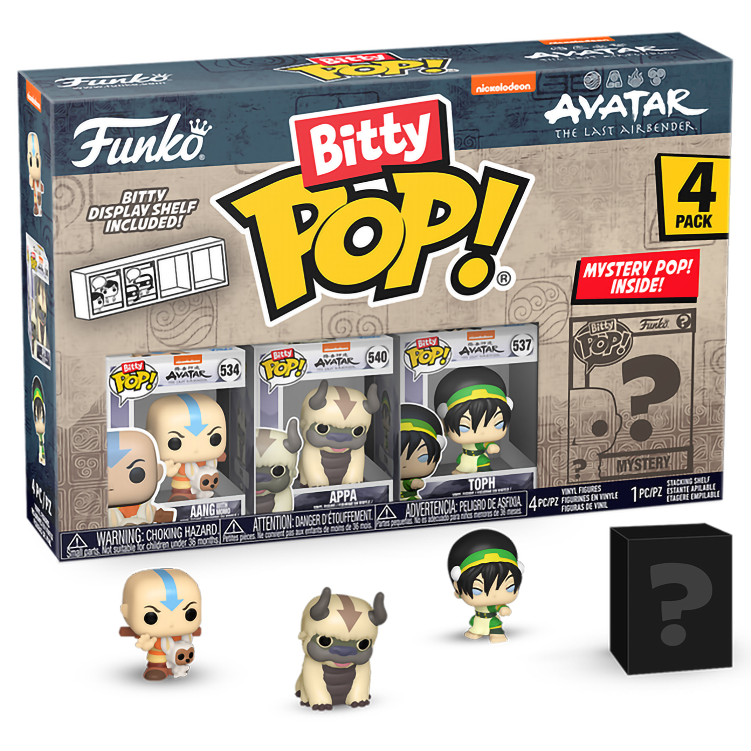 

Фигурка Funko Bitty POP! Avatar The Last Airbender Aang+Appa+Toph+Mystery 73056, 73056