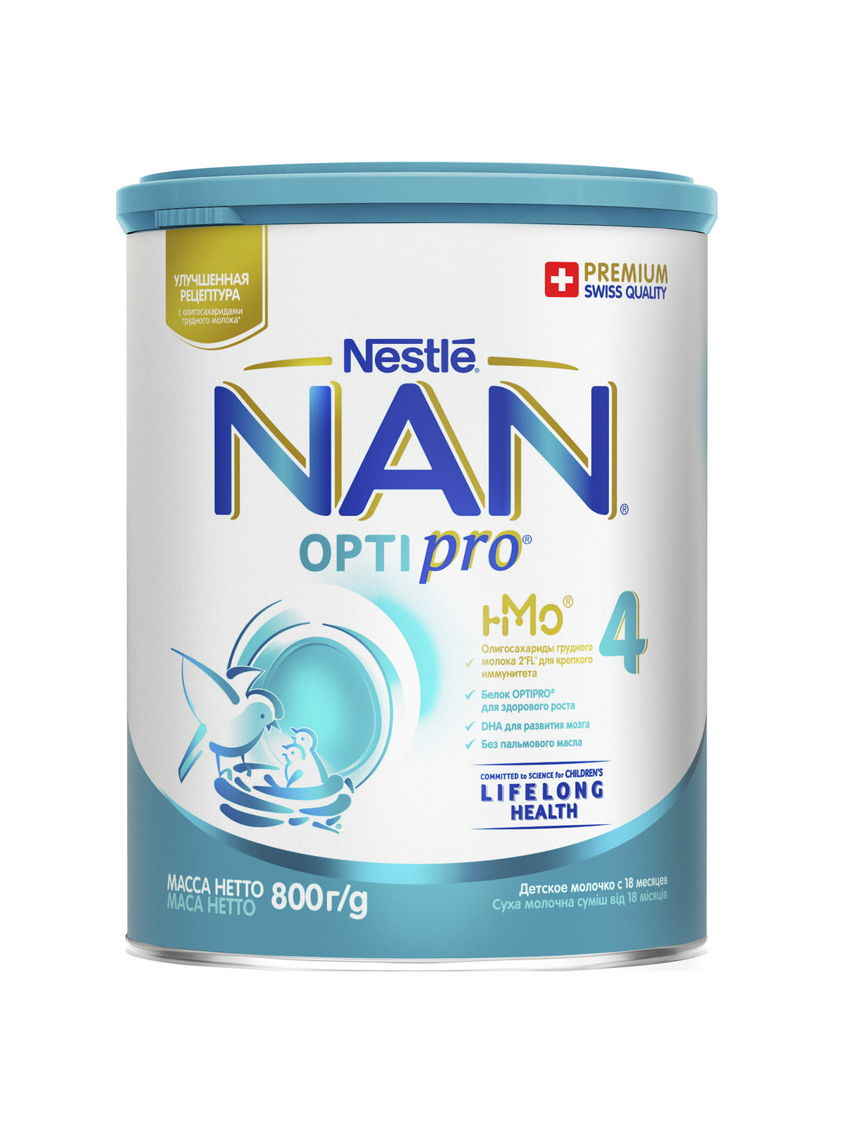 Молочная смесь NAN Optipro 4 от 18 мес. 800 г