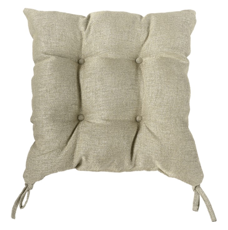 Подушка-сидушка Melissa для стула 40 x 40 см бежевая