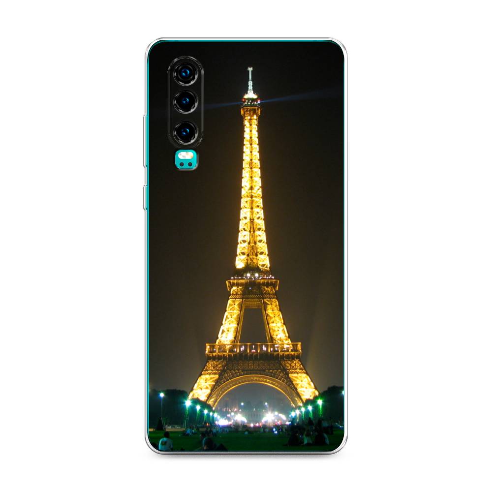 

Чехол на Huawei P30 "Париж 2", Желтый;серый, 68550-2