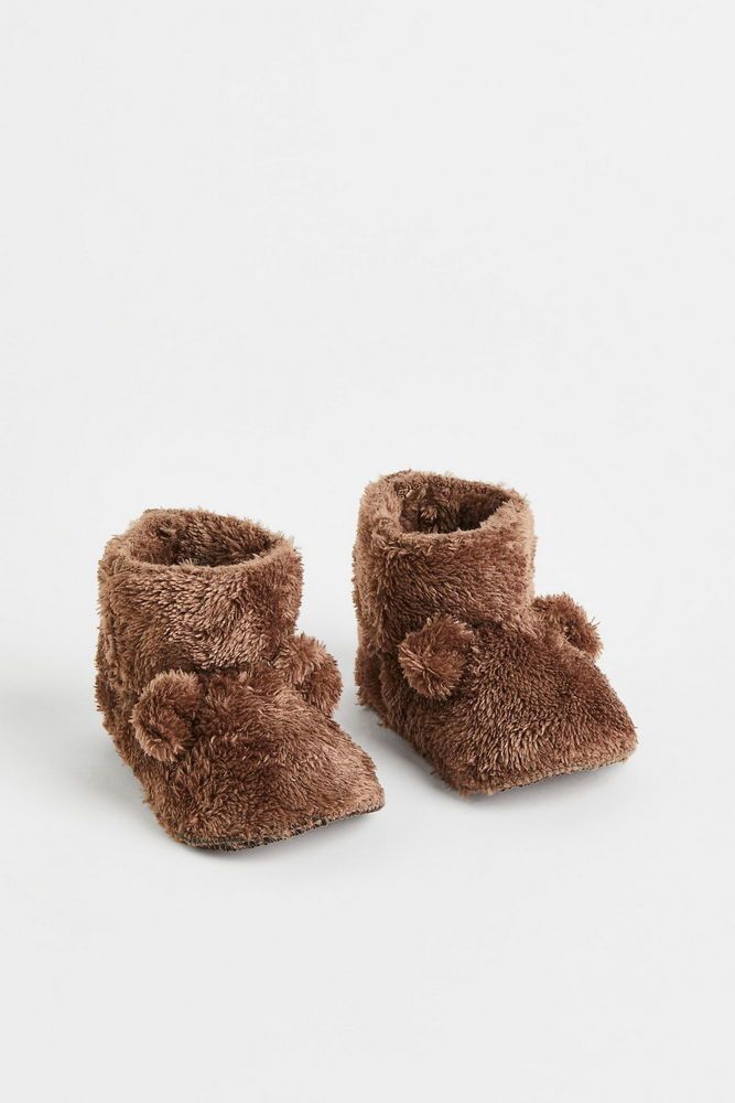 

Тапочки детские H&M 748749, бурый медведь, 23, Коричневый, 0748749