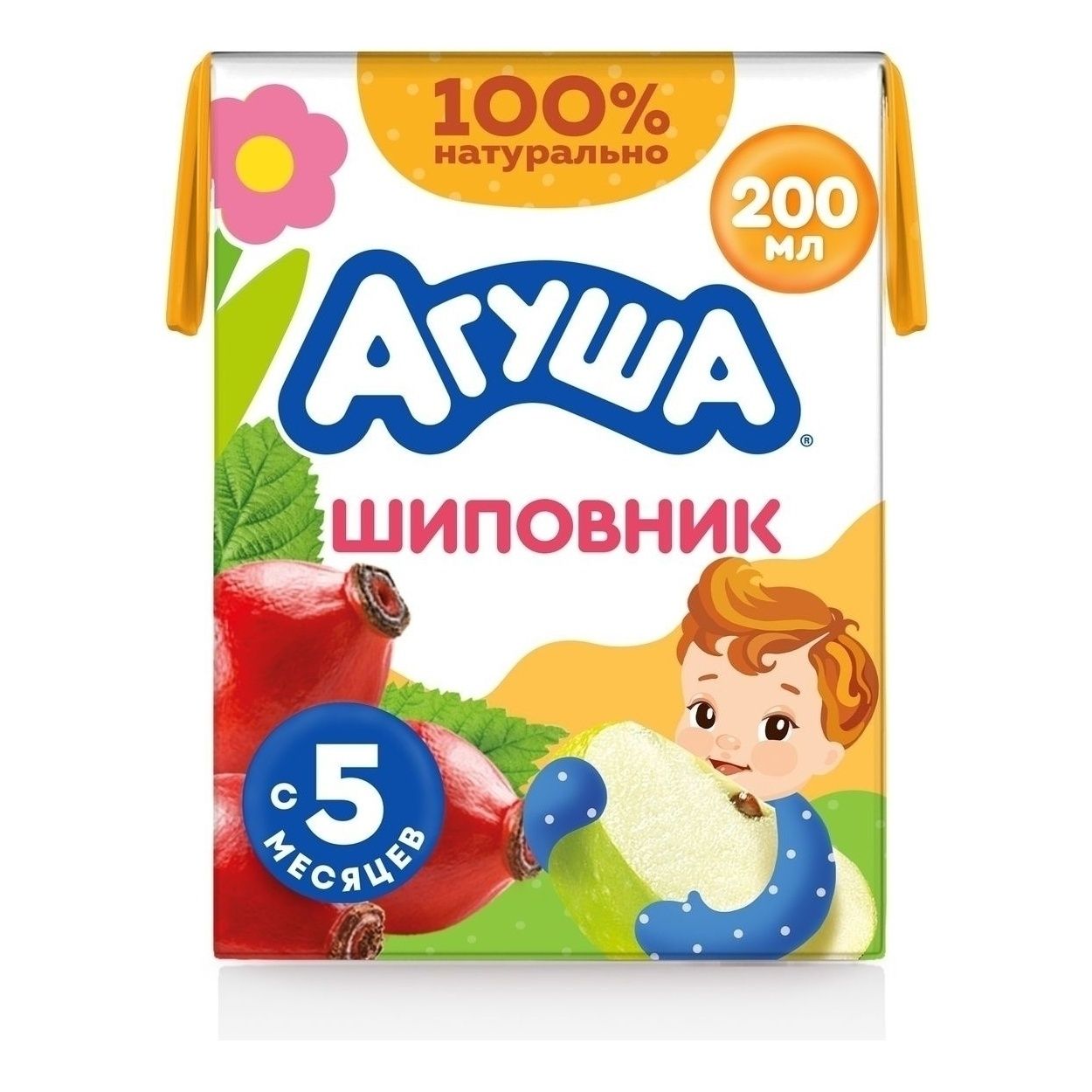 

Сок Агуша Яблоко и банан с мякотью с 6 мес 200 мл, Яблоко и банан с мякотью